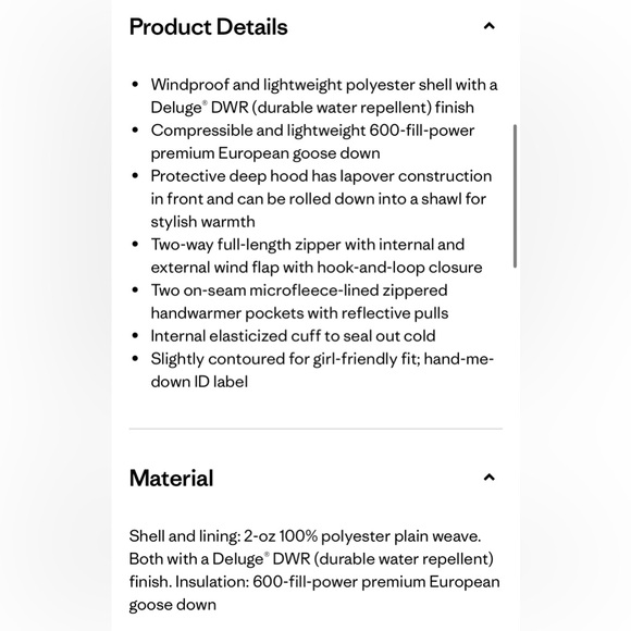 Patagonia Girls Down Coat - Picture 9 of 9